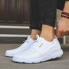 Chekich Sneakers For Men White Non Leather Lace Up Casual  Summer Season Comfortable Fashion White
