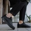 Chekich Sneakers for Men Black Artificial Leather Summer Casual Lace Up Wedding Fashion Sport Comfortable Lightweight