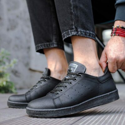 Chekich Sneakers for Men Black Artificial Leather Summer Casual Lace Up Wedding Fashion Sport Comfortable Lightweight