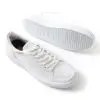 Chekich Sneakers for Men White Color Non Leather Fall Spring Lightweight Office Wedding Solid Casual Shoes
