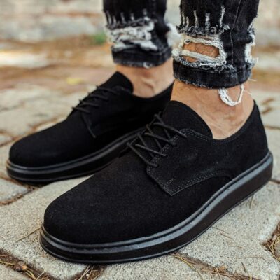 Chekich Suede Black Men Wedding Shoes Artificial Leather Spring Fall Seasons Lace Up Classic Business Suits