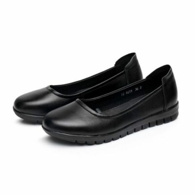 Focus on work shoes  years black work shoes round head leather shoes sole work shoes