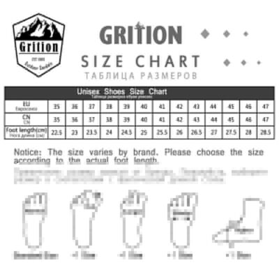 GRITION Unisex Work Shoes Steel Toe Waterproof Safety Shoes Anti smash Anti puncture Non Slip Durable