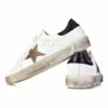 Genuine Leather White Lace Up Men Sports Shoes