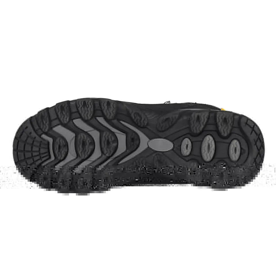 GRITION Men's Waterproof Hiking Shoe Low Height Walking Comfortable  Trekking Shoes Lightweight Anti Slip Outdoor Breathable Black