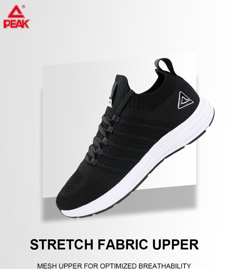 PEAK Men's Sneaker Light Running Shoes Comfortable Casual Breathable Non-slip Wear-resistant Outdoor Walking Sports Shoes Unisex