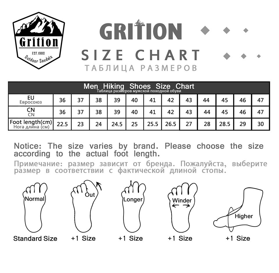 GRITION Men Winter Hiking Boots Waterproof Outdoor Work Shoes Snow Warm Military Rubber Non Slip Trekking Sneakers Army Size 47