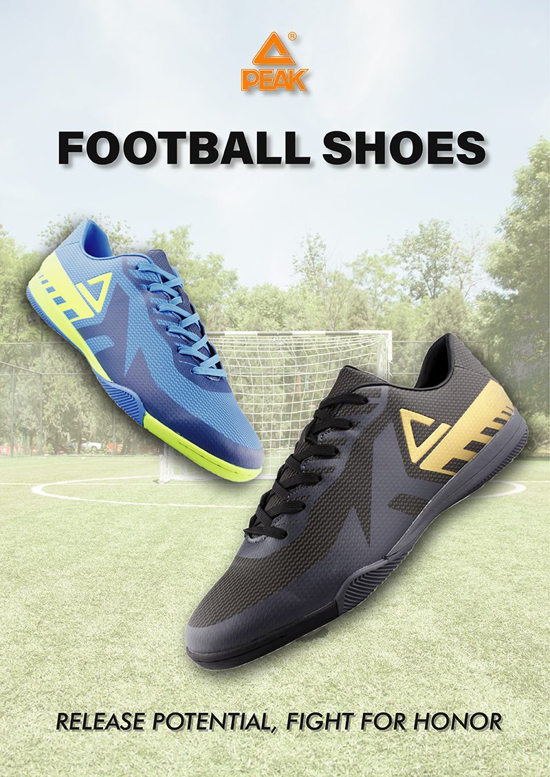 PEAK IC Soccer Shoes Men's Society Shoes For Court Football Boots For Children