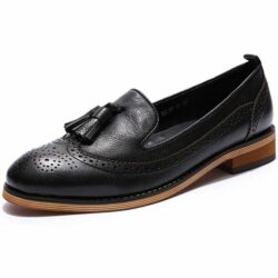 Mona Flying Brogue Tassel Penny Loafers