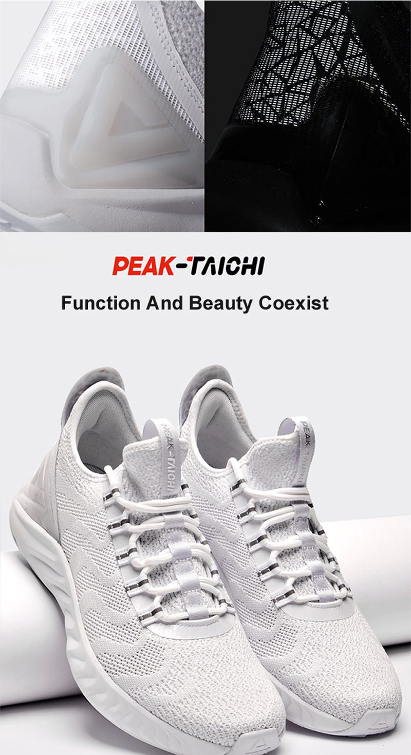 PEAK TAICHI KING Men Sneakers Running Sport Shoes Walking Athletic Trainers Lace-up Lightweight Breathable