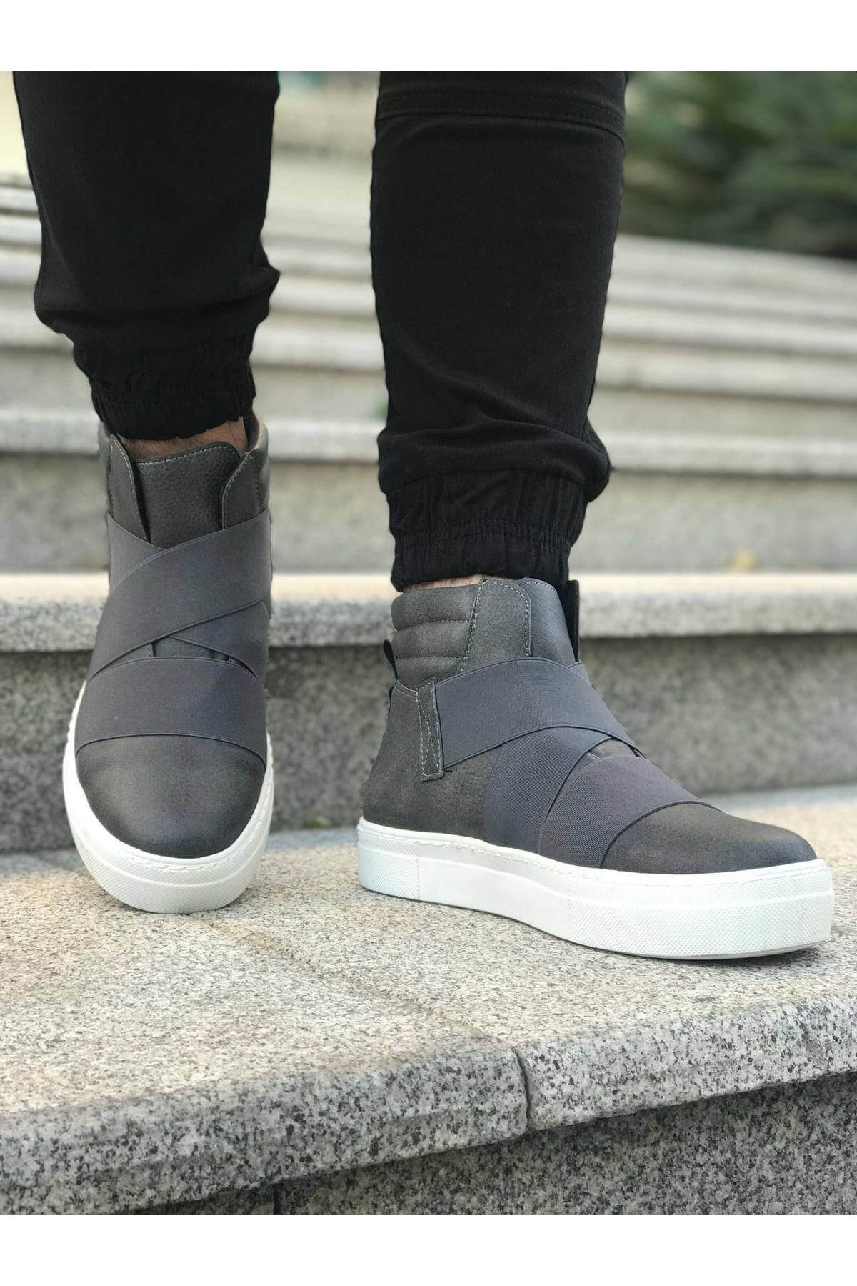 Chekich Men's Boots Navy Blue Faux Leather Elastic Band Closure Spring & Autumn Seasons High Quality Sneakers 2021 Fashion Wedding Male Solid Basic Comfortable Flexible Odorless Ankle Sewing Base Office Nature CH023 V4