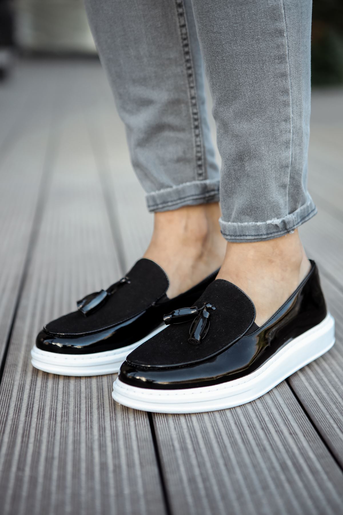 Chekich Shoes Black Men Dress Classic Polished and Suede Non Leather Slip On Luxury Style Business For Suits Wedding Special Air Party Office Fashion Vintage 2021 Formal Wear CH002 V2