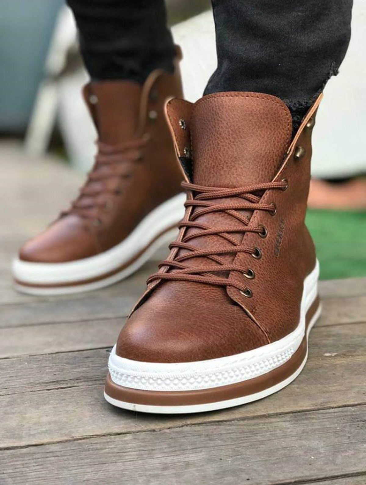 Chekich Boots for Men Claret Red Color Artificial Leather Lace Up Winter Season Shoes Ankle Warm Comfortable High Quality Footwear Gentlemen Basic Odorless Fashion Male Big Sizes Classic Outdoor New-Arrival CH055 V4