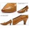 Mona Flying Leather Penny Dress Pump brown leather display