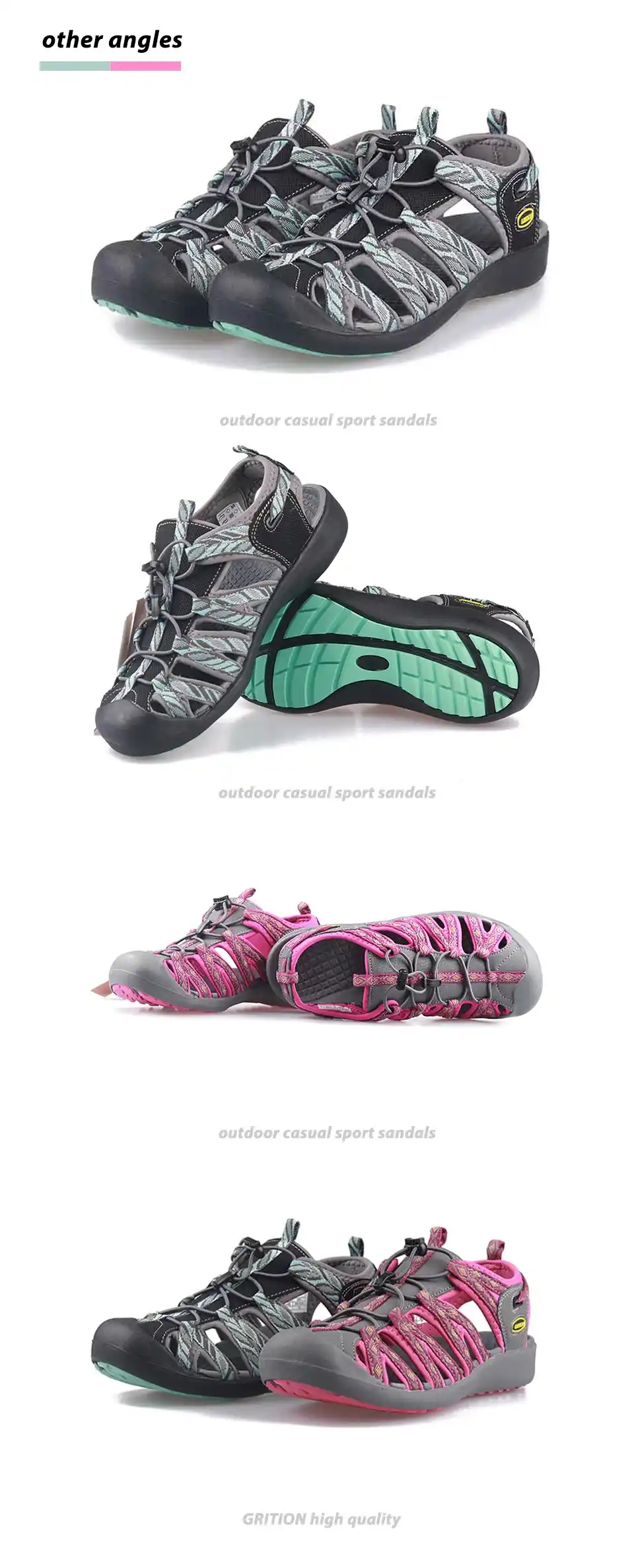 Grition Women Non-Slip Summer Sandals