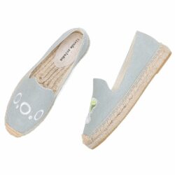 Hot Sale Direct Selling Flat Platform Cotton Fabric Rubber Zapatillas Mujer Casual Sapatos Womens Espadrilles