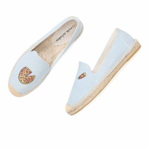 Real Sapatos Tienda Soludos Espadrilles Shoes For Floral Embroidery Sweet Slip Smoking Up Summer Shoe