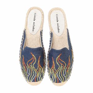 New Rushed Hemp Rubber Hand painted Spring autumn Unicornio Slippers Zapatos De Mujer Womens Espadrilles