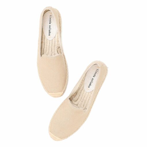Round Toe New Top Fashion Sale Flat Platform Hemp Rubber Slip on Casual Sapatos Zapatillas
