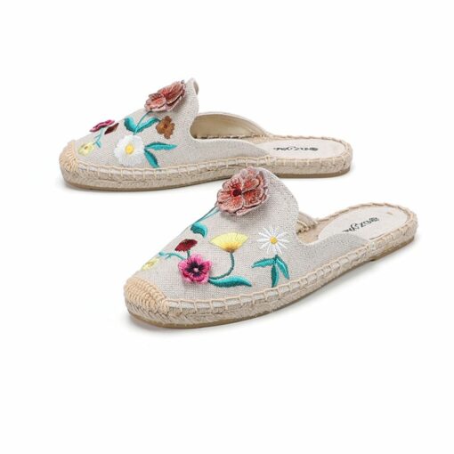 Sale Top Hemp Rubber Zapatos De Mujer Tienda Soludos Slippers Mules Slides Shoes Espadrilles Sandals