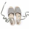 2021 Sapatos Mulher Espadrilles Shoes 2021 Summer Women's Strappy Off-duty Days Outsole Flats Gladiator Gingham Ankle Strap