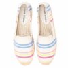 Zapatillas Mujer Rushed Flat Platform Hemp Rubber Slip on Casual Spring autumn Striped Sapatos Womens