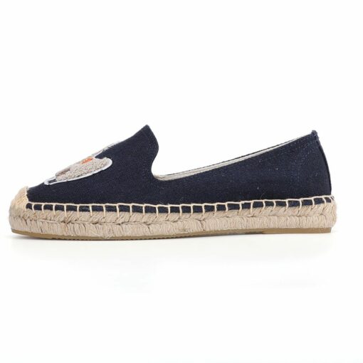 Espadrilles Mujer Platform Flat Fishermen  Sapatos Lady Casual Rubber Outsole Off duty Days Flax