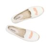 Ladies Casual Letter Embroidered Flat Shoes Summer Slip On Cloth Shoes Espadrilles All match Comfortable