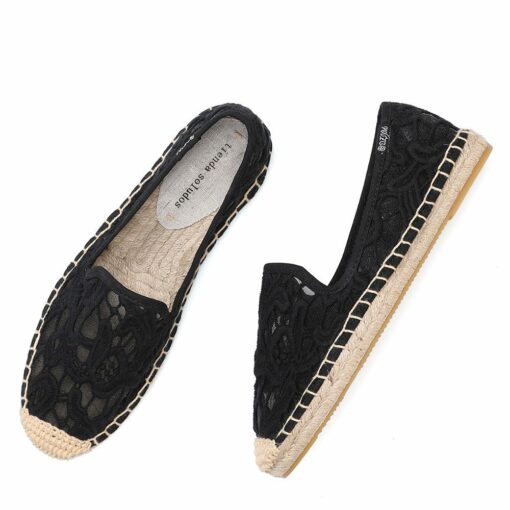 Women s New Espadrilles Mujer Casual Fashion Flat Shoes Sapatos Flax Ballet Chaussure For Espadrille
