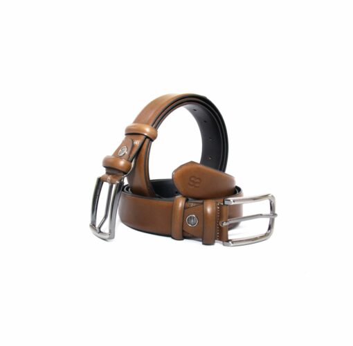 Classic-Handmade-Belts-with-Real-Calf-Leather-Camel-Tobacco-Color-Handsewn-Men-s-Matching-Fashion-Accessories-1