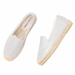 Dress Round Toe Espadrilles For Female  New Real Rubber Sapatos Zapatillas Mujer Slip On Woman