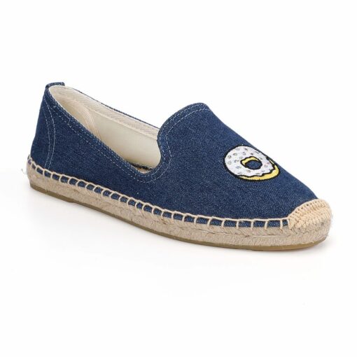 Espadrilles For Woman  Office Career Sale Loafer Zapatillas Mujer Straw Lips Cute Moccasins Ballets Walking