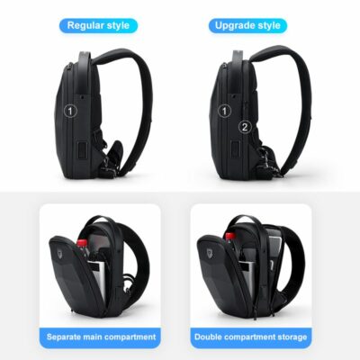 Fenruien Multifunction Crossbody Bag Men Fashion Anti Theft Shoulder Bags Waterproof USB Charging Short Trip Chest Bag 2021 New
