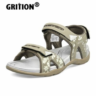 GRITION Women Summer Sandals Comfortable Breathable Flat Casual Famale Shoes Outdoor Walking Hiking Non Slip 2022 New Fashion