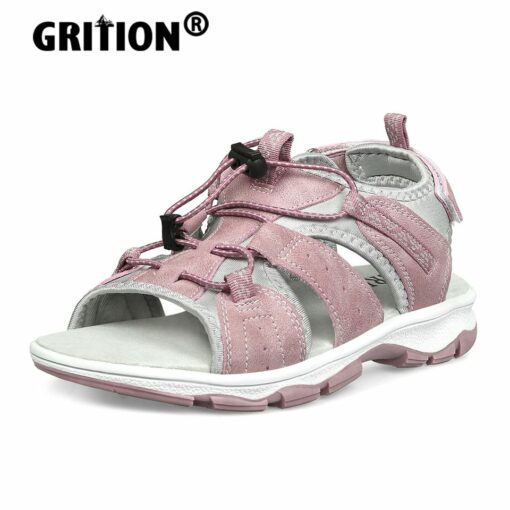 GRITION Womens Casual Sandals 2022 Summer Beach Breathable Fashion Open Toe Non Slip Hiking Trekking Flat Shoes Size 36-41 New