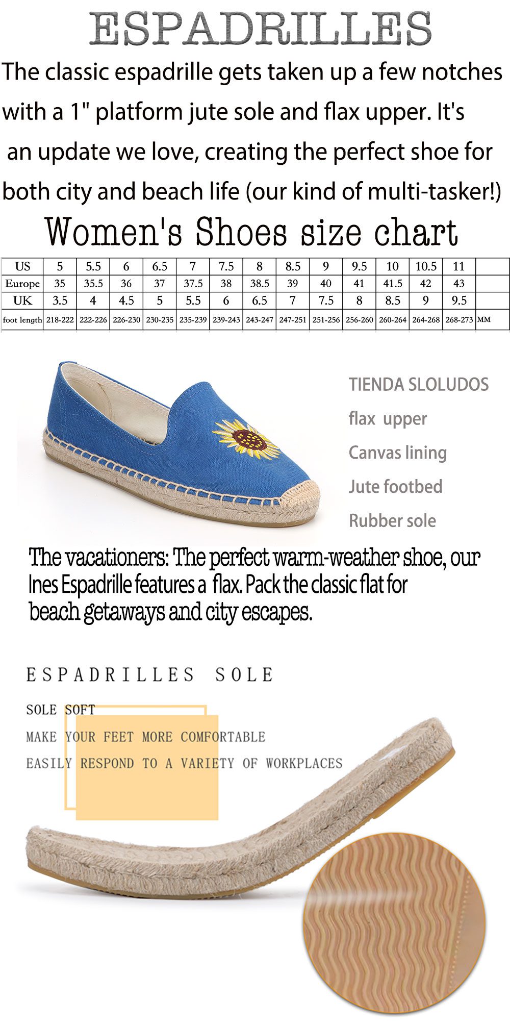 2022 Casual Slip-on Espadrilles For Flat Real Limited Ballet Flats Hemp Cotton Fabric Rubber Round Toe Zapatillas Mujer Sapatos