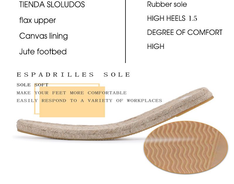 Terlik Rushed Slides Hemp Zapatos De Mujer Mules Tienda Soludos Woman Slippers With Rubber Soles Sandals 2020 Espadrilles Flats