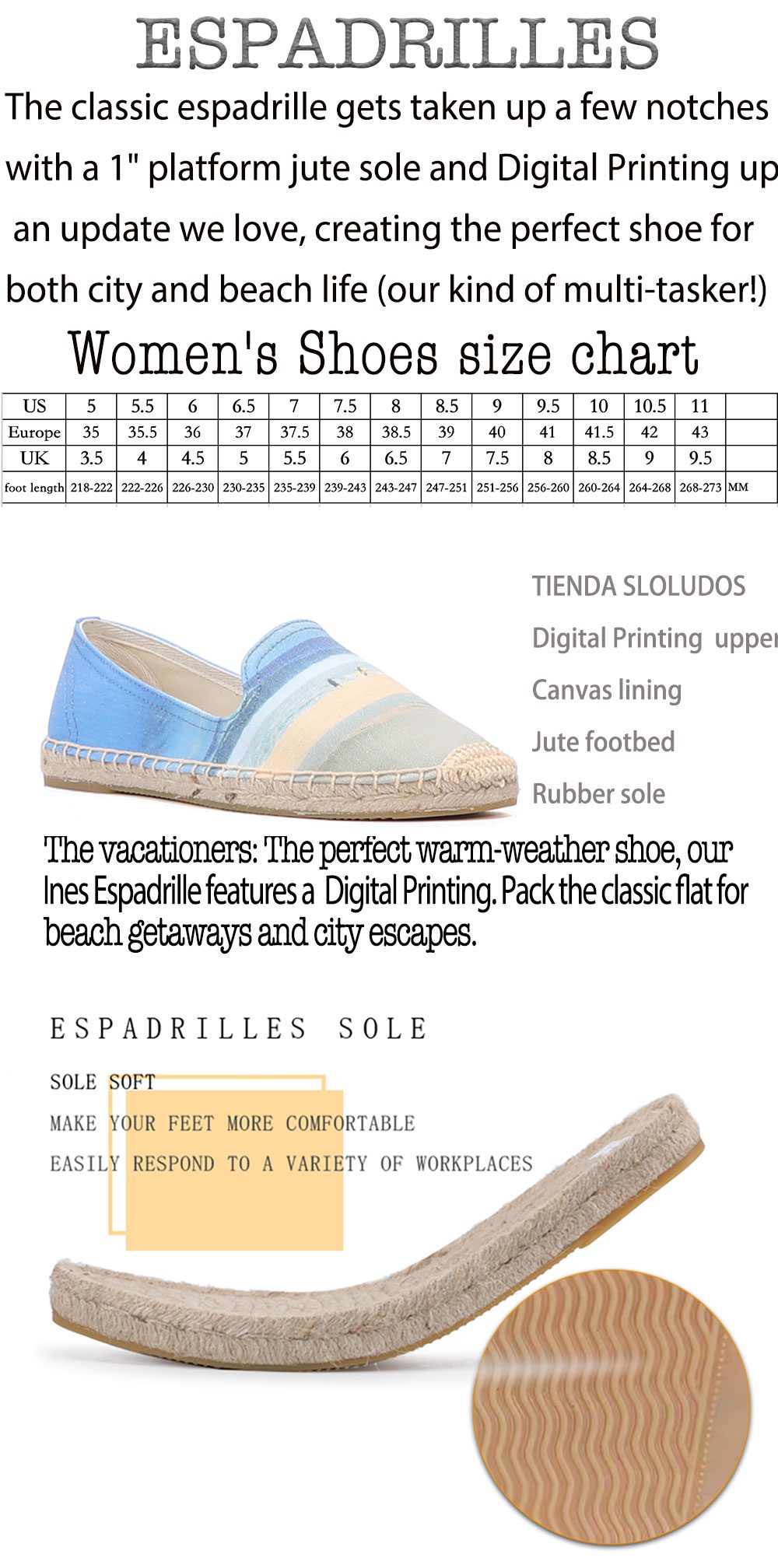 2021 Real Limited Flat Platform Canvas Rubber Slip-on Casual Sapatos Zapatillas Mujer Womens Espadrilles Shoes