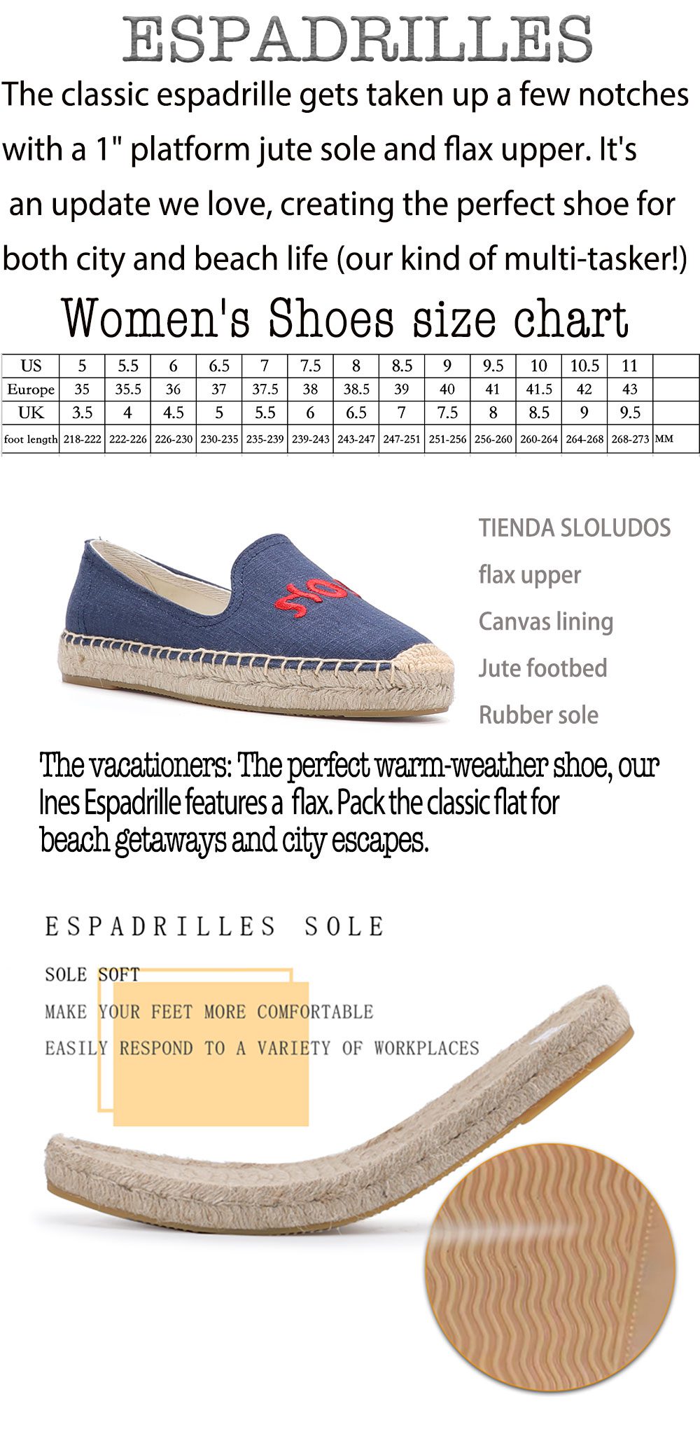 Floral Womens Espadrilles Shoes 2022 Real Time-limited Flat Platform Hemp Rubber Slip-on Zapatillas Mujer Casual Sapatos