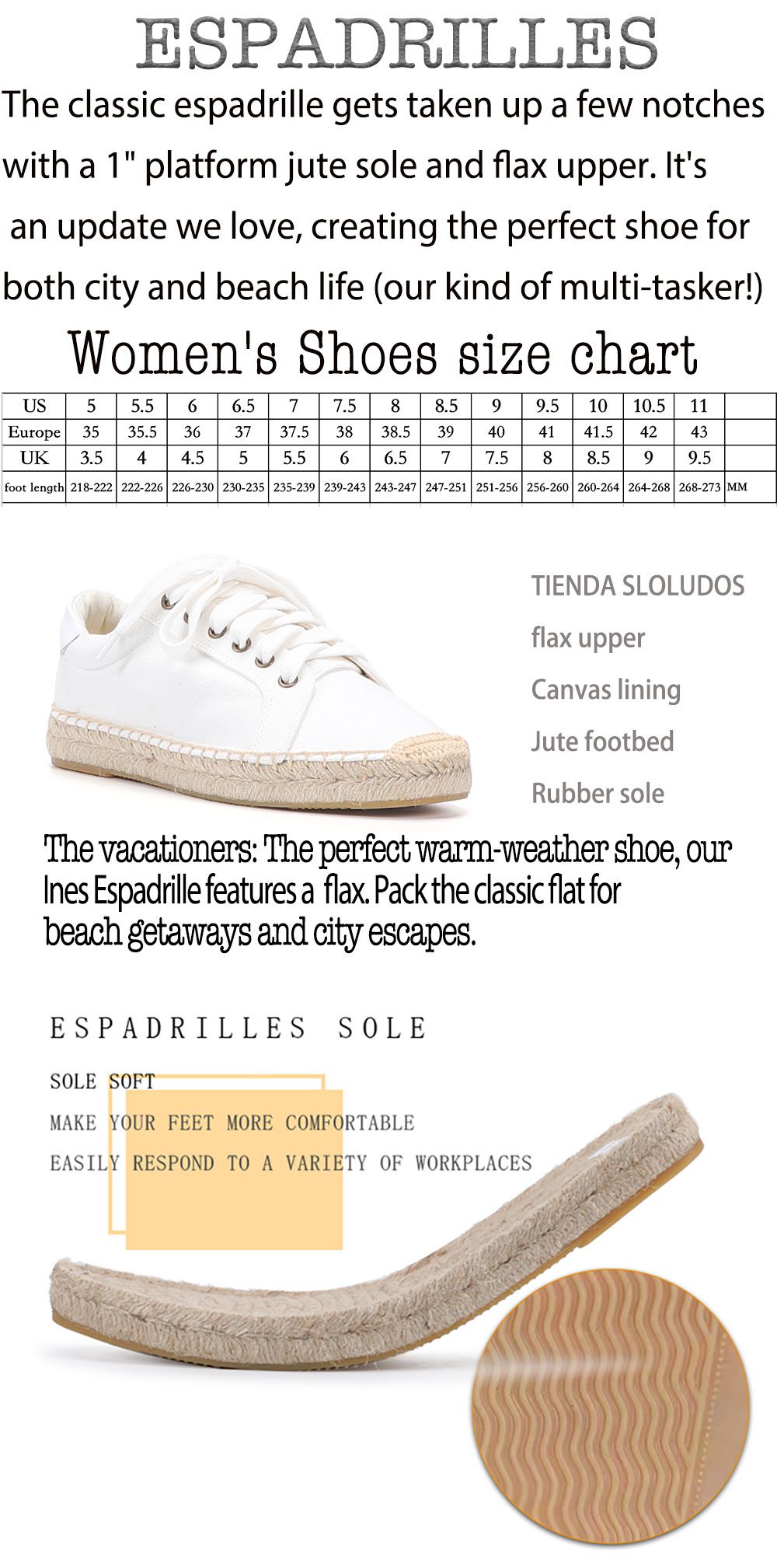 2021 Round Toe Limited Special Offer Flat Platform Hemp Rubber Lace-up Casual Zapatillas Mujer Sapatos Womens Espadrilles Shoes
