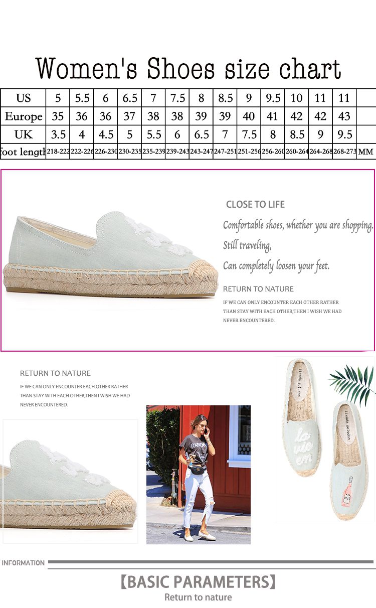 2021 Top Fashion Special Offer Flat Platform Denim Sapatos Zapatillas Mujer Casual Tienda Sloludos Espadrilles For Shoes Flats