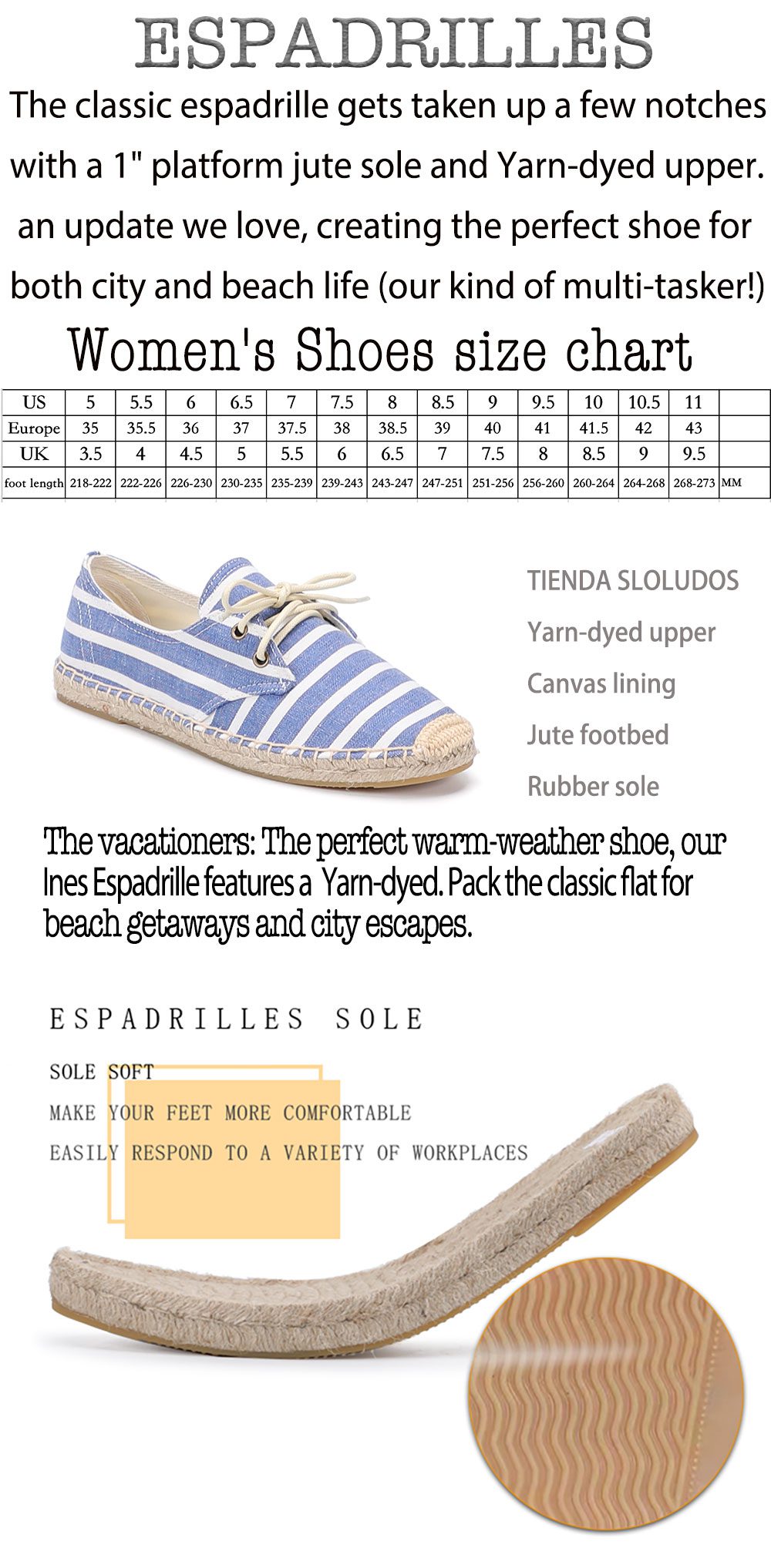 Womens Espadrilles Shoes 2022round Toe Flat Platform Rushed Cotton Fabric Rubber Lace-up Zapatillas Mujer Casual Sapatos