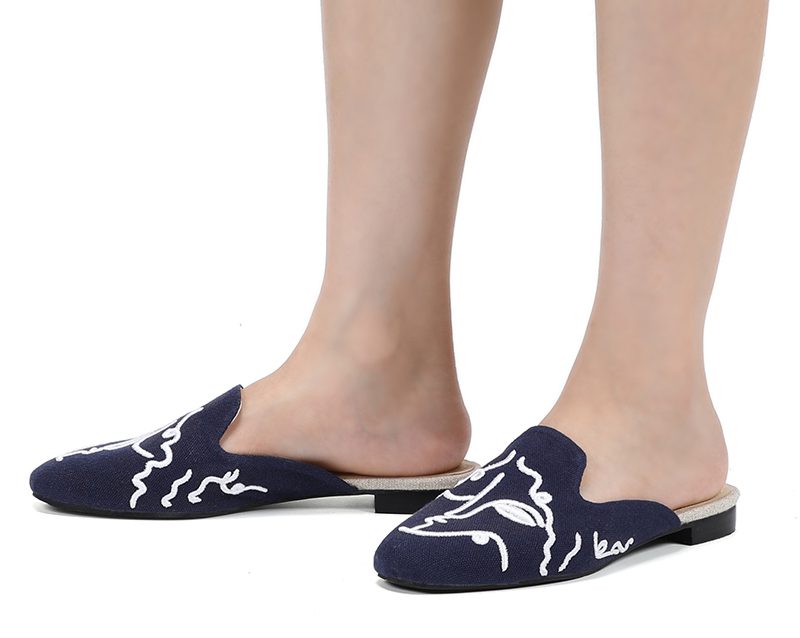 2021 Terlik Slides Hemp Rubber Spring/autumn Canvas Zapatos De Mujer Unicornio Mules Slippers For House Dearfoam Girls