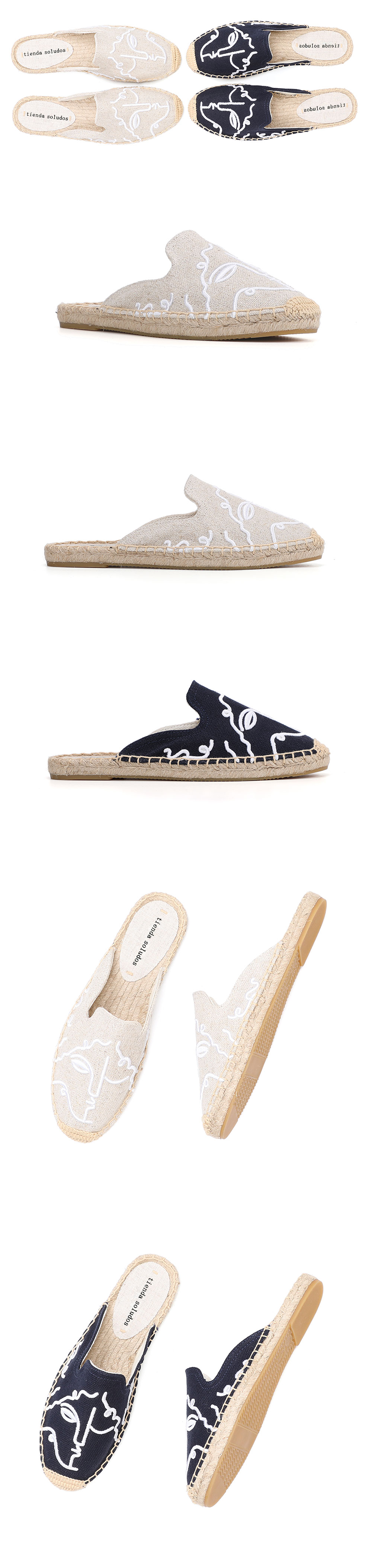 Woman Shoes 2022 Terlik Flip Flops De Mujer Slippers For Flat Real Special Offer Hemp Summer Rubber Print Mules Pantufa