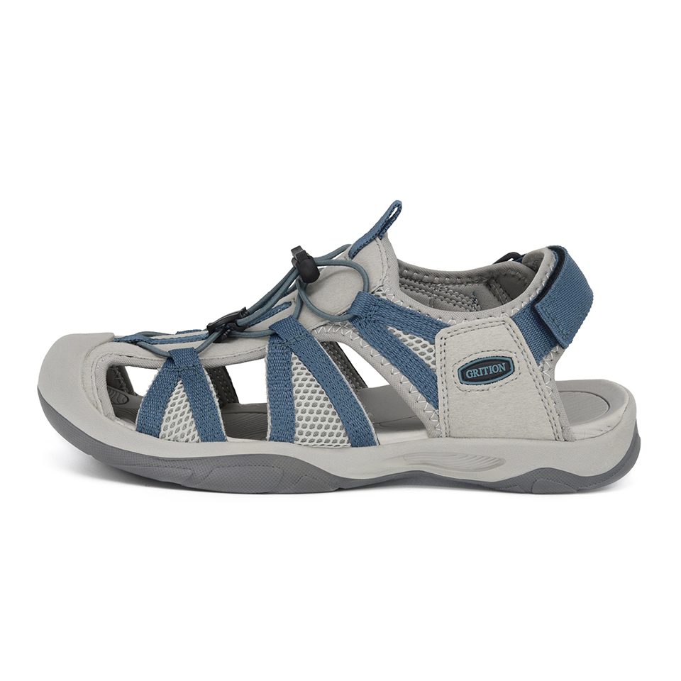 GRITION Women Sandals Outdoor Summer Beach Shoes Lightweight Non-Slip Casual Flat Fashion Sports Sandals Comfortable 2021 New 41