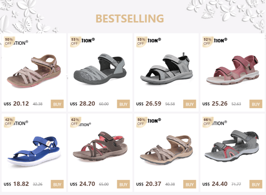 GRITION Women Sandals Flat Casual Beach Ladies Shoes Female Summer Outdoor Walking Trekking Slippers Fashion High Quality Shoes