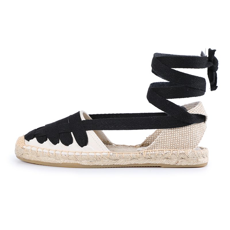 2021 Real Sapatos Mulher Sandals Tienda Soludos Women's Eternity Flat Espadrilles, Canvas Casual Slip On Shoe With Elastic Band