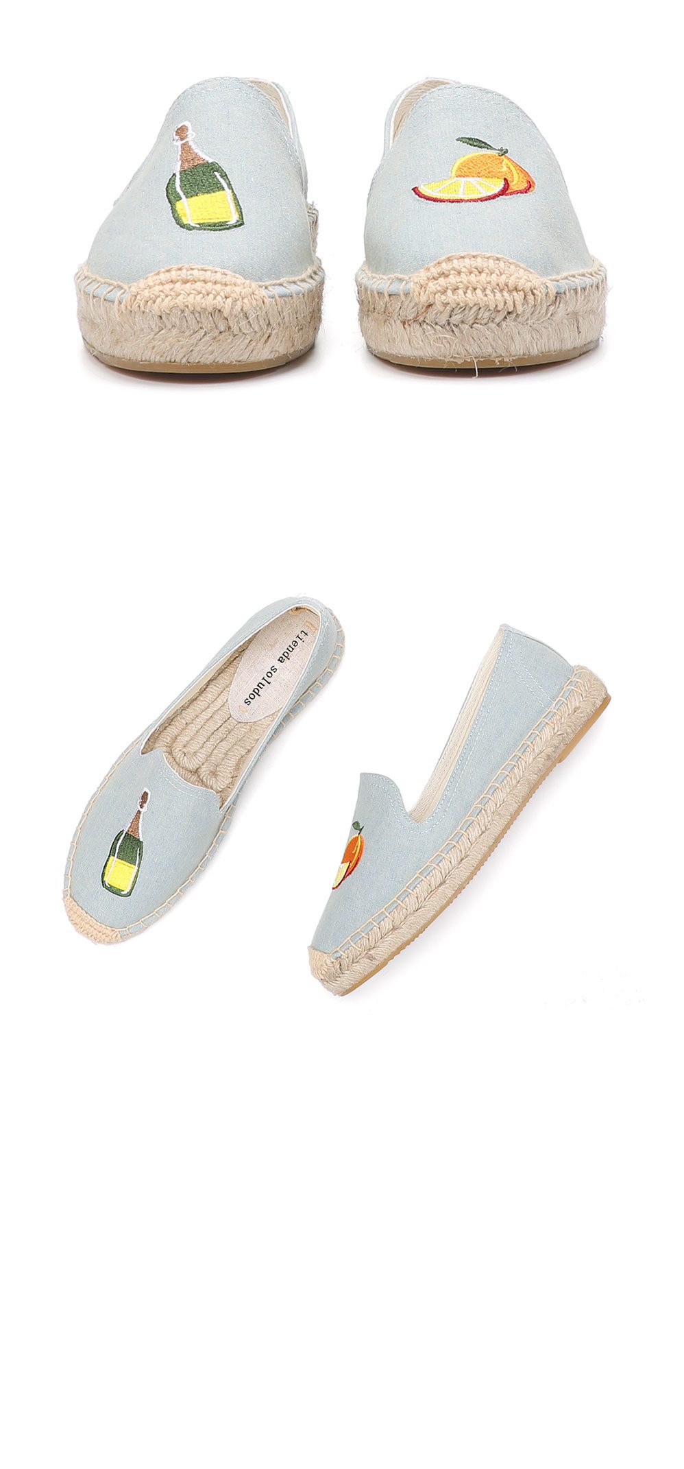 2021 Rushed New Flat Platform Hemp Rubber Slip-on Casual Spring/autumn Zapatillas Mujer Sapatos Womens Espadrilles Shoes