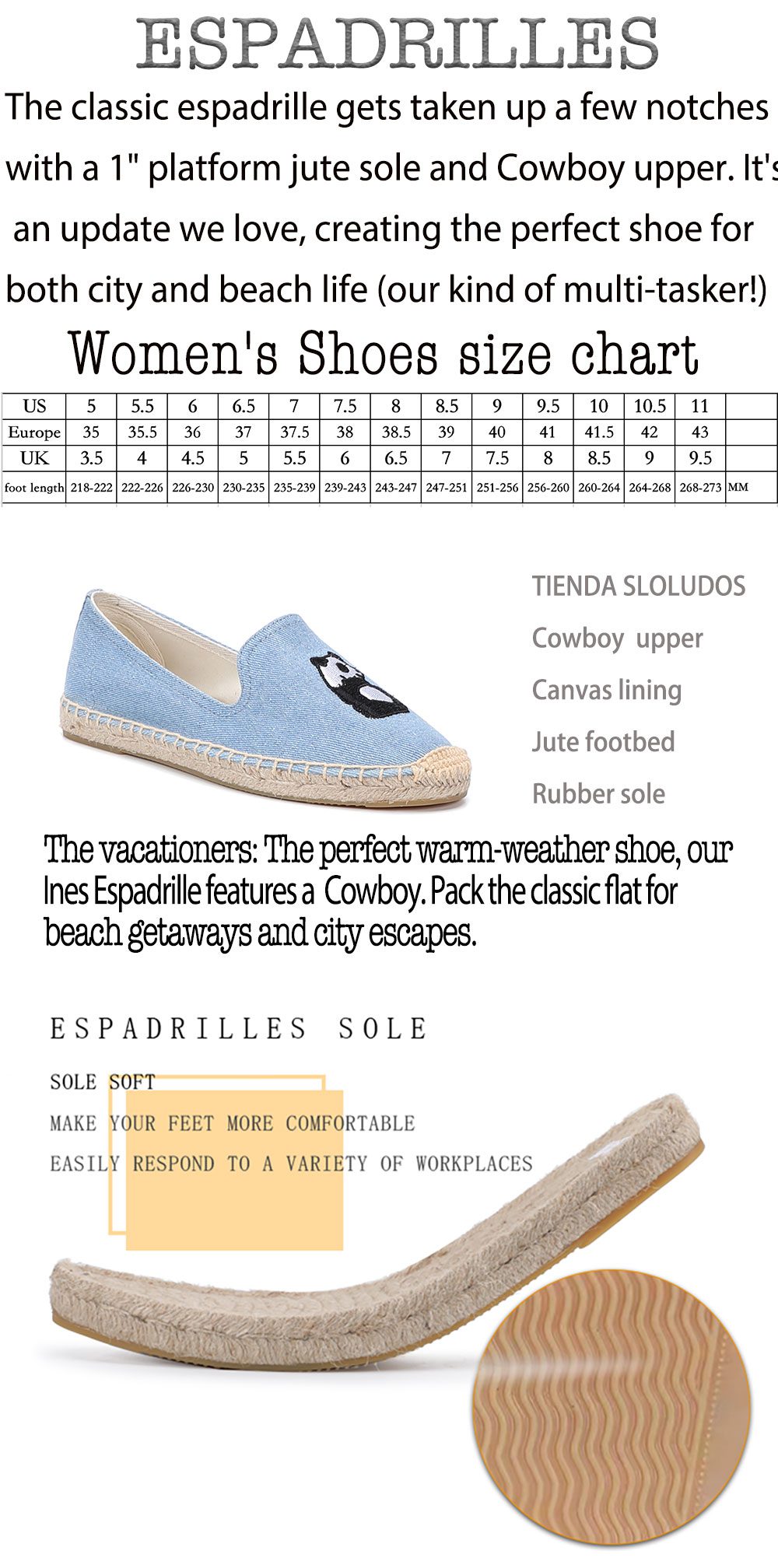 Womens Espadrilles Shoes 2022spring/autumn Real Flat Platform Hemp Rubber Slip-on Casual Spring/autumn Zapatillas Mujer