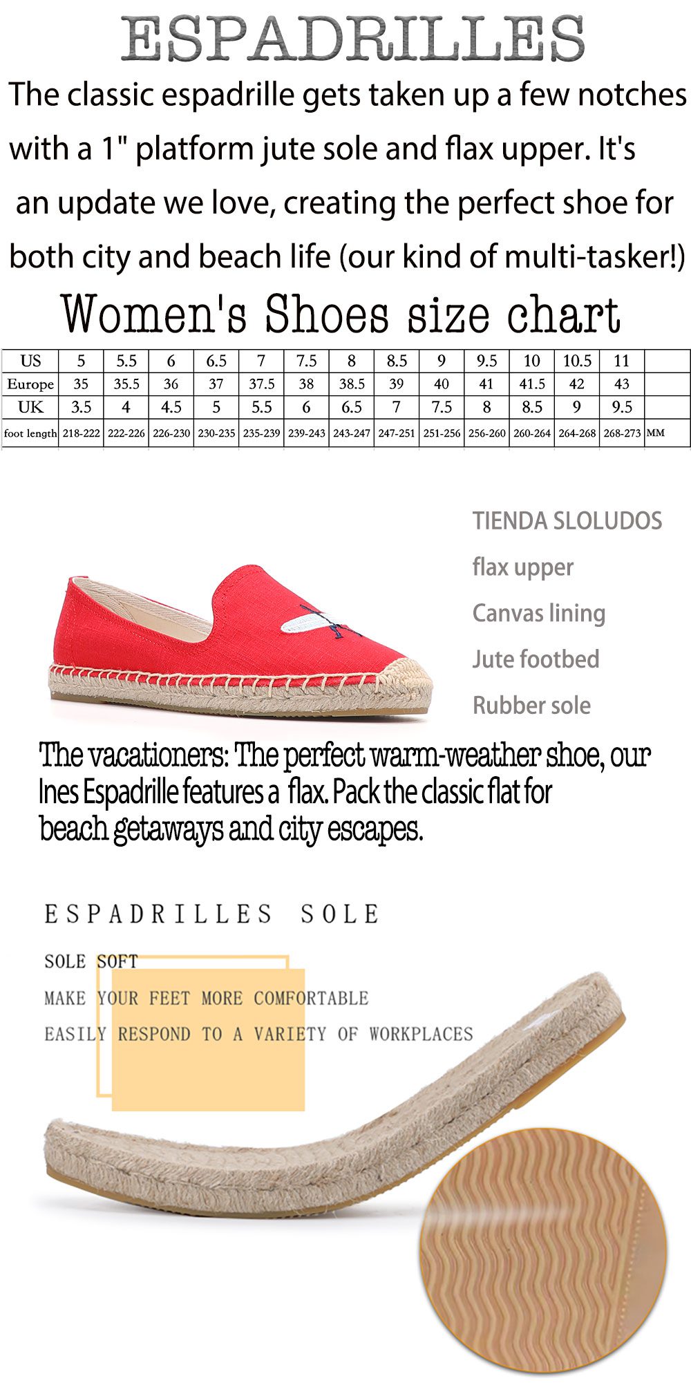 2021 Slip-on Direct Selling Limited Sale Flat Platform Hemp Rubber Sapatos Zapatillas Mujer Casual Womens Espadrilles Shoes
